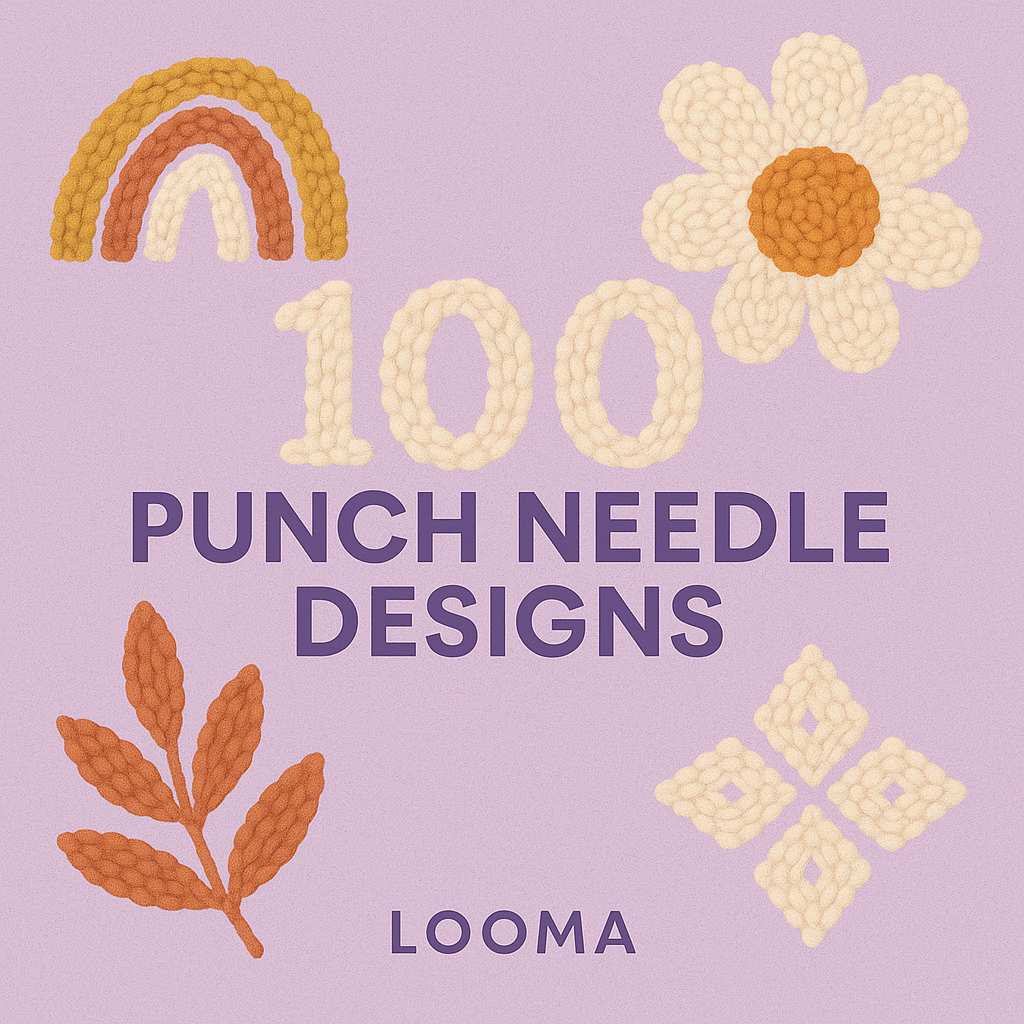 FREE 100 Punch Needle Designs E-Book